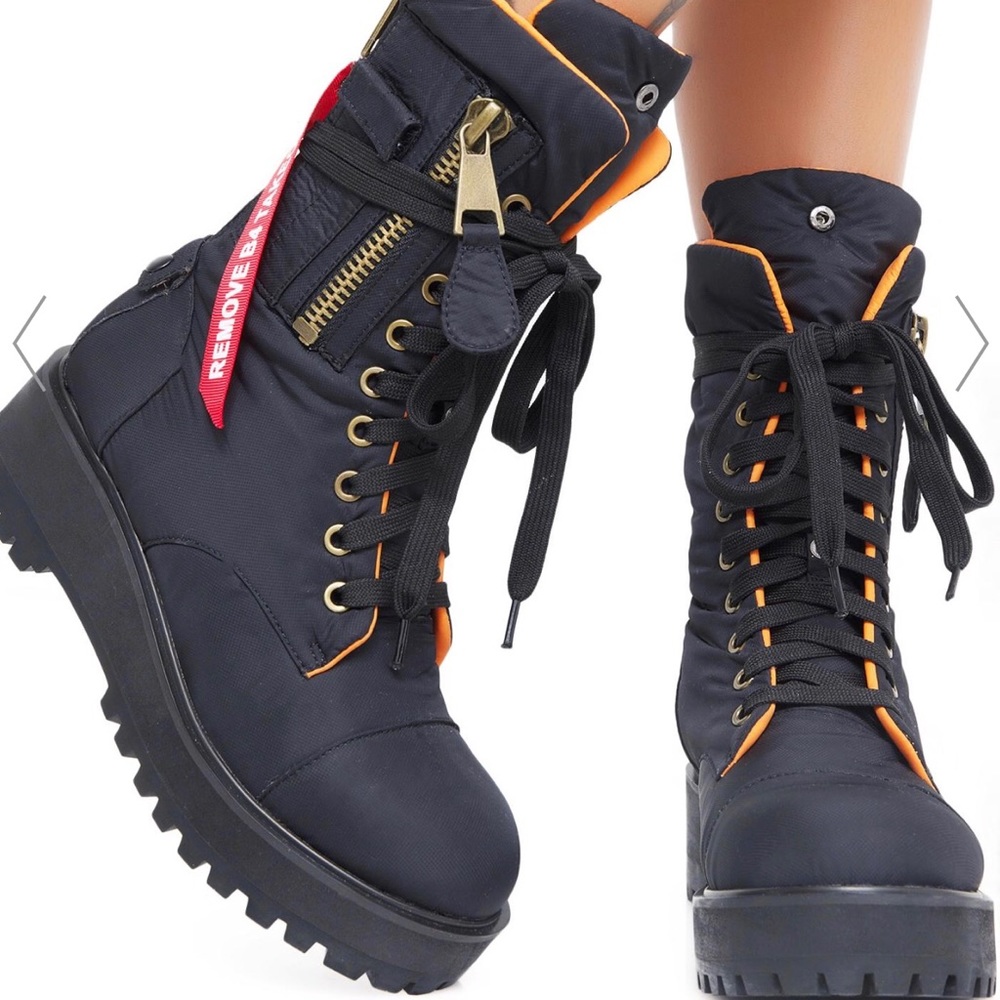 Poster Girl combat boots